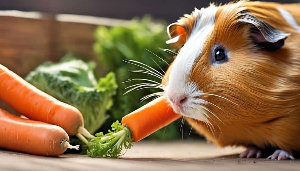 feeding guinea pigs carrots