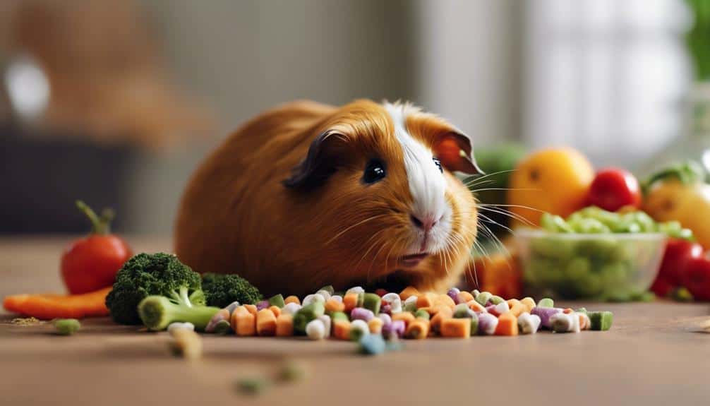 guinea pigs eating safely