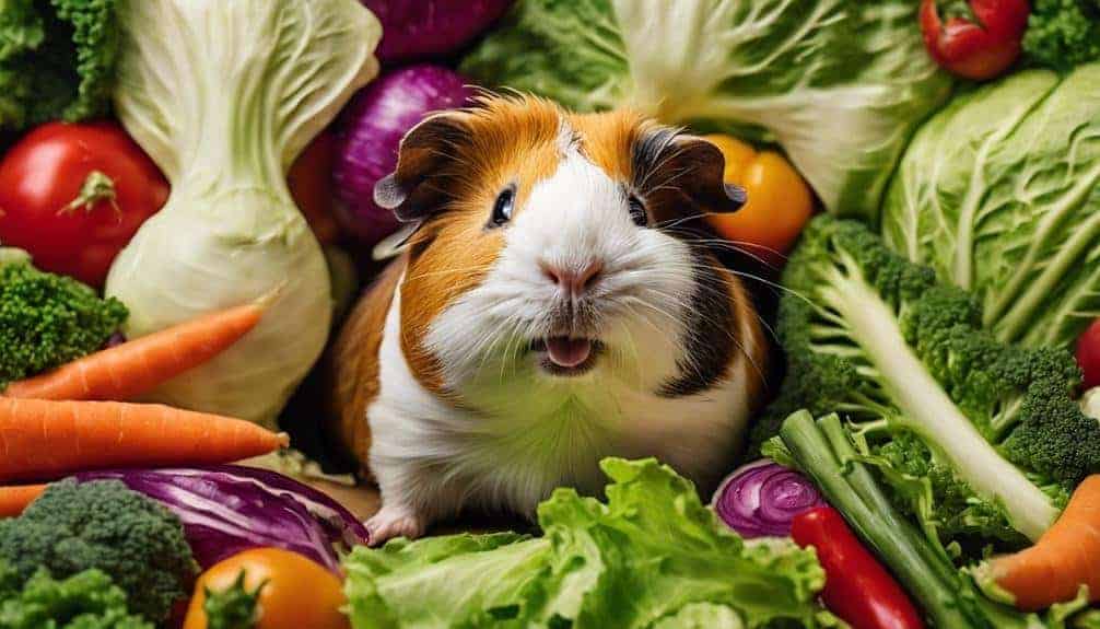 cabbage portion for guinea pigs