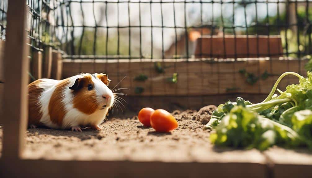outdoor guinea pig care