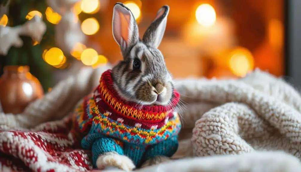 cute bunny sweater design
