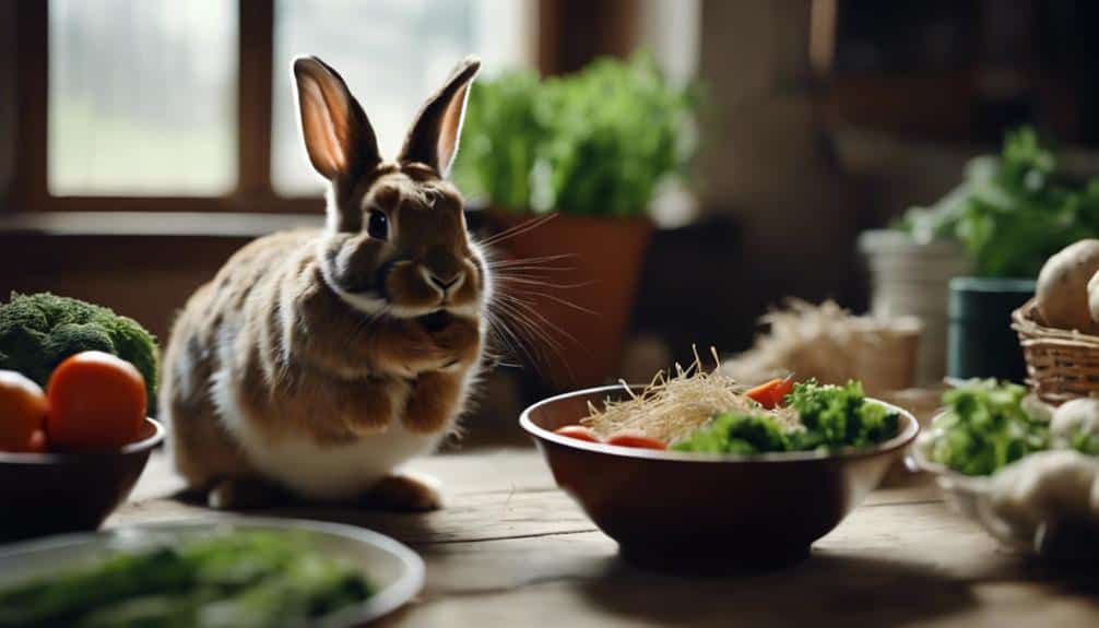 grunting while eating food